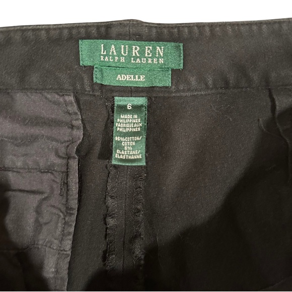 Lauren Ralph Lauren Adelle Black Straight Leg Pants Size 6 - Picture 3 of 9